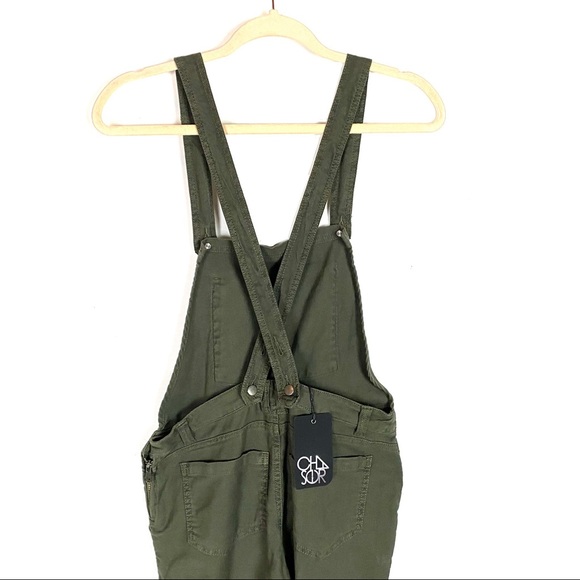 NWT Chaser Vintage Canvas Surplus Overall Jumpsuit - Picture 4 of 9